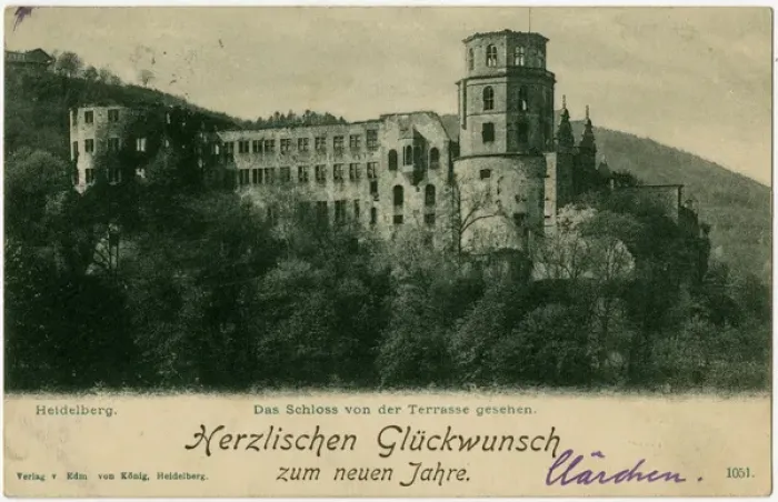 Framed Print : Heidelberg - The ruins of the Castle viewed from the Terrace Framed Print : Heidelberg - The ruins of the Castle viewed from the Terrace