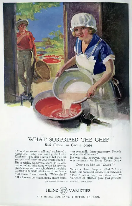 Framed Print : Heinz soup advert Framed Print : Heinz soup advert