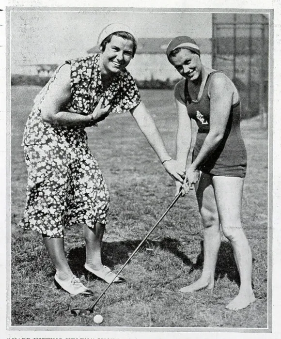 Framed Print : Helen Hicks and Eleanor Holm Framed Print : Helen Hicks and Eleanor Holm