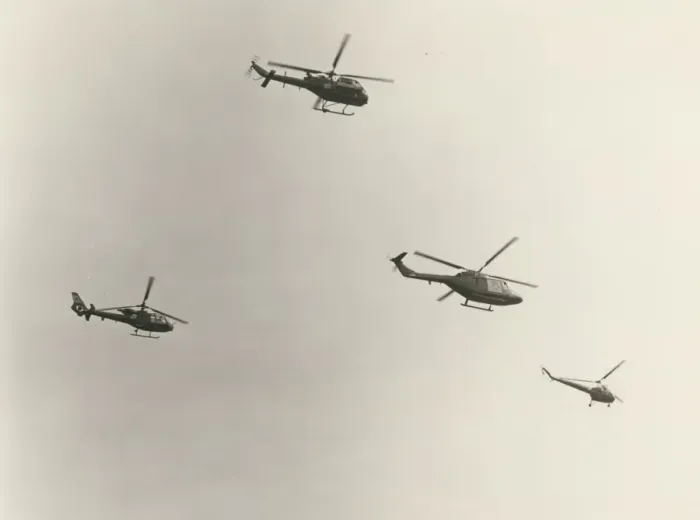 Framed Print : Four helicopters Framed Print : Four helicopters
