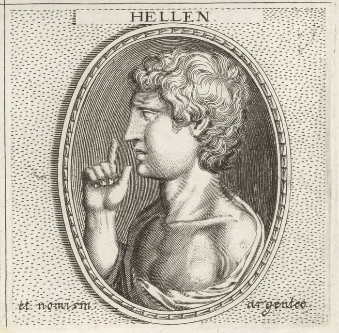 Framed Print : Hellen, progenitor of the Hellenes in Greek myth Framed Print : Hellen, progenitor of the Hellenes in Greek myth