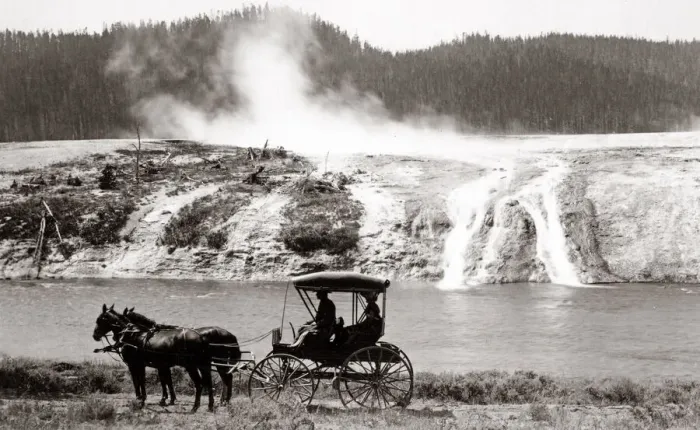 Framed Print : Hells Half Acre, Yellowstone National Park, USA, c. 1890 Framed Print : Hells Half Acre, Yellowstone National Park, USA, c. 1890