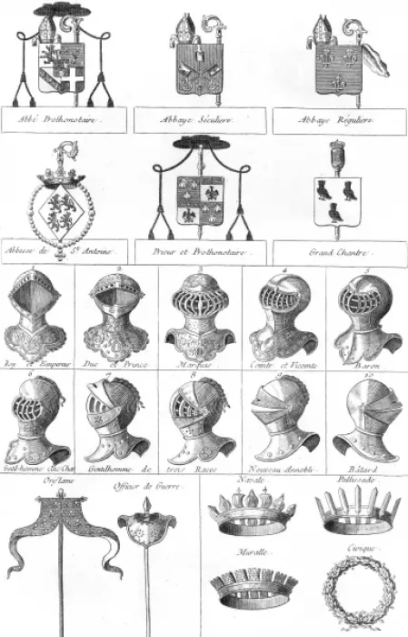 Framed Print : Helmets, Crowns, Banners Framed Print : Helmets, Crowns, Banners