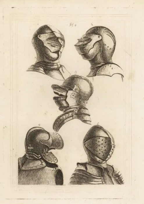 Framed Print : Helmets from the Tower of London Framed Print : Helmets from the Tower of London