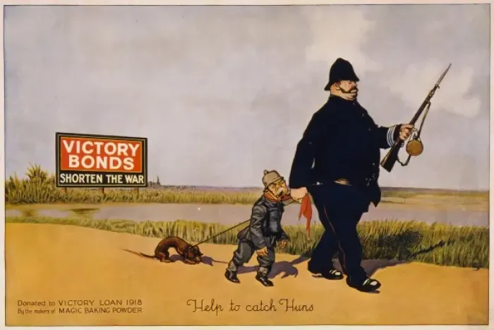 Framed Print : Help to catch Huns. Victory Bonds shorten the war Framed Print : Help to catch Huns. Victory Bonds shorten the war
