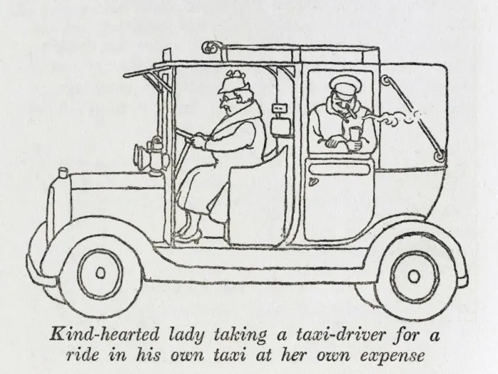 Framed Print : Help for Taxi drivers / W H Robinson Framed Print : Help for Taxi drivers / W H Robinson