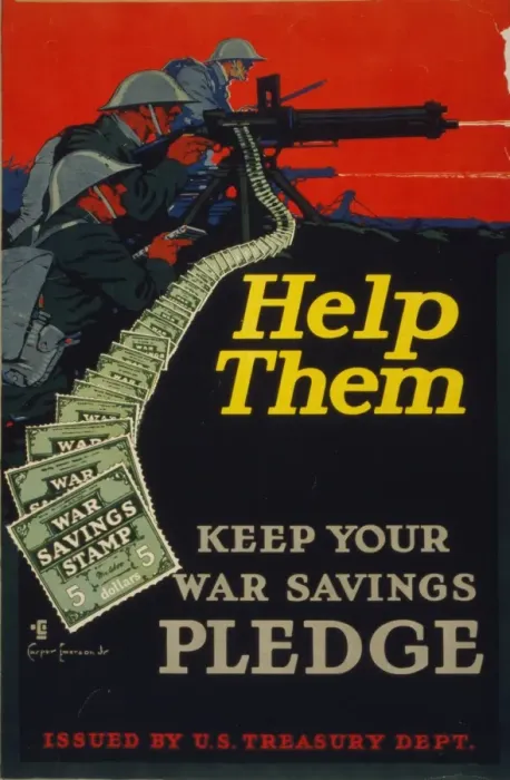 Framed Print : Help them - keep your war savings pledge Framed Print : Help them - keep your war savings pledge