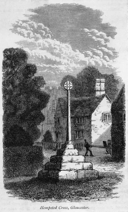 Framed Print : HEMPSTED CROSS, Gloucestershire Framed Print : HEMPSTED CROSS, Gloucestershire