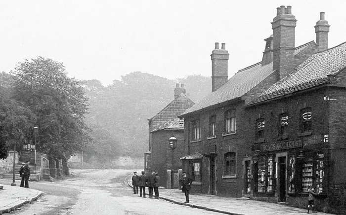 Framed Print : Hemsworth Pontefract Road early 1900s Framed Print : Hemsworth Pontefract Road early 1900s