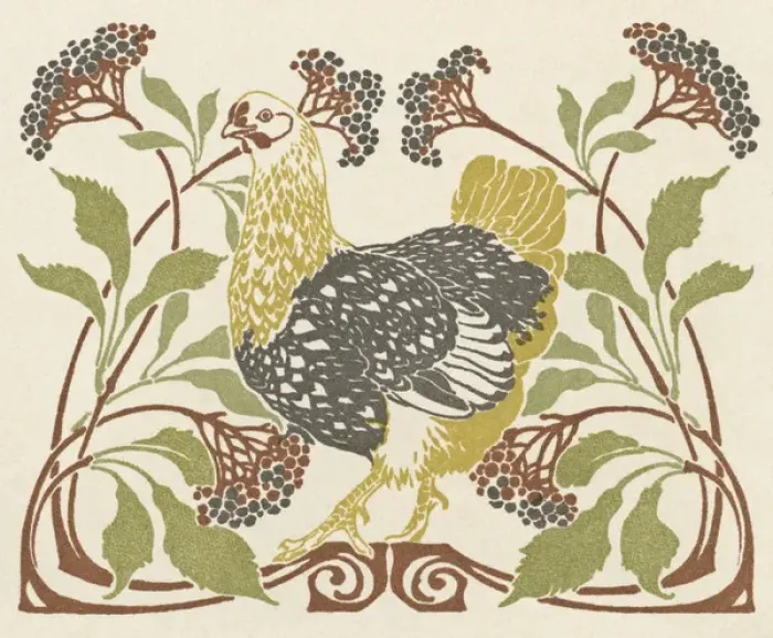 Framed Print : Hen in clump of leaves Framed Print : Hen in clump of leaves