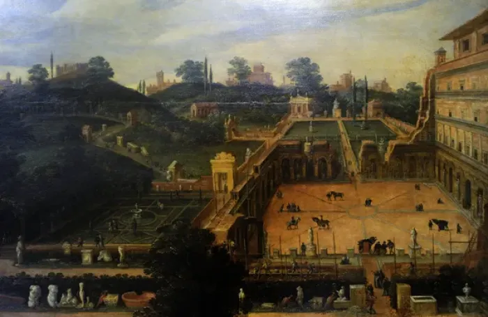 Framed Print : Hendrick Van Cleve (1525-1590 / 1595). The sculpture garden Framed Print : Hendrick Van Cleve (1525-1590 / 1595). The sculpture garden