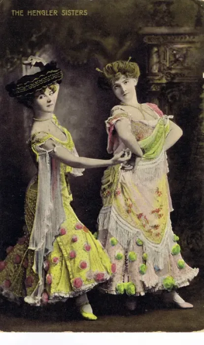 Framed Print : The Hengler Sisters Framed Print : The Hengler Sisters