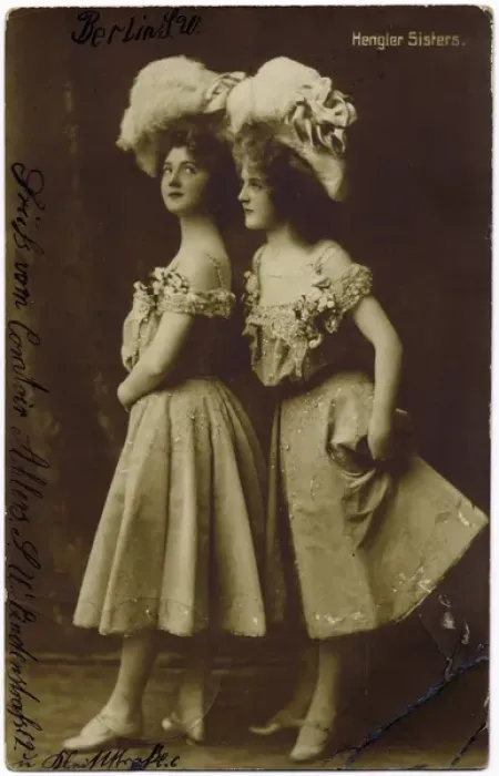 Framed Print : The Hengler Sisters Framed Print : The Hengler Sisters