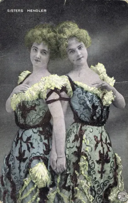 Framed Print : The Hengler Sisters Framed Print : The Hengler Sisters