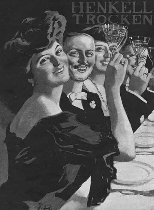 Framed Print : Henkell Trocken Drinking Framed Print : Henkell Trocken Drinking