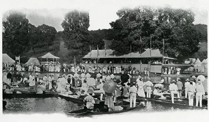 Framed Print : Henley Regatta 1909 Framed Print : Henley Regatta 1909