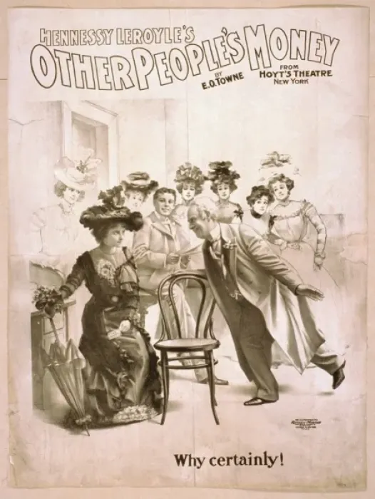 Framed Print : Hennessy Leroyles Other peoples money from Hoyts Theater Framed Print : Hennessy Leroyles Other peoples money from Hoyts Theater