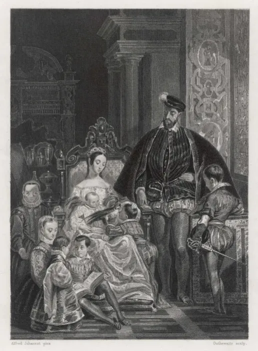 Framed Print : Henri II & Family Framed Print : Henri II & Family