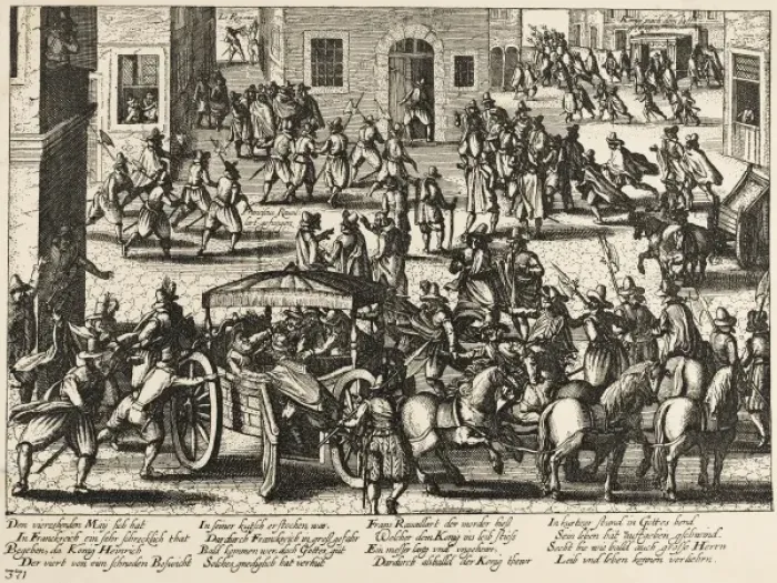 Framed Print : Henri IV Assassinated Framed Print : Henri IV Assassinated