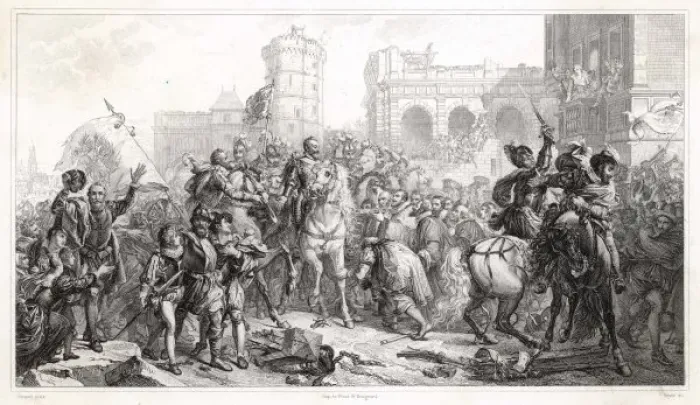Framed Print : Henri IV Enters Paris Framed Print : Henri IV Enters Paris