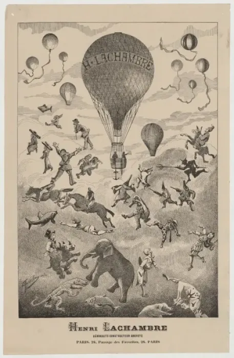 Framed Print : Henri Lachambre, aeronaute-constructeur brevete, Paris. 24 Framed Print : Henri Lachambre, aeronaute-constructeur brevete, Paris. 24