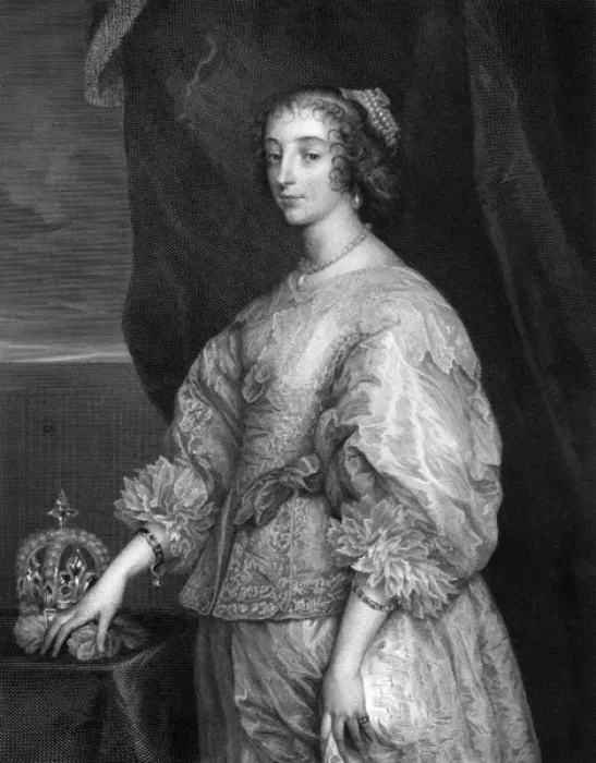 Framed Print : Henrietta Maria - wife of King Charles I Framed Print : Henrietta Maria - wife of King Charles I