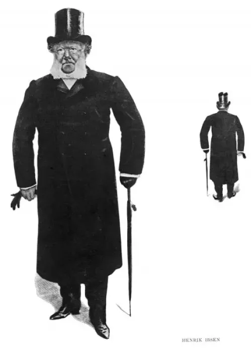 Framed Print : Henrik Ibsen / Out Walking Framed Print : Henrik Ibsen / Out Walking