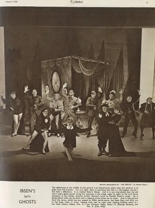 Framed Print : Henrik Ibsen's Ghosts - the Lyric Revue company Framed Print : Henrik Ibsen's Ghosts - the Lyric Revue company