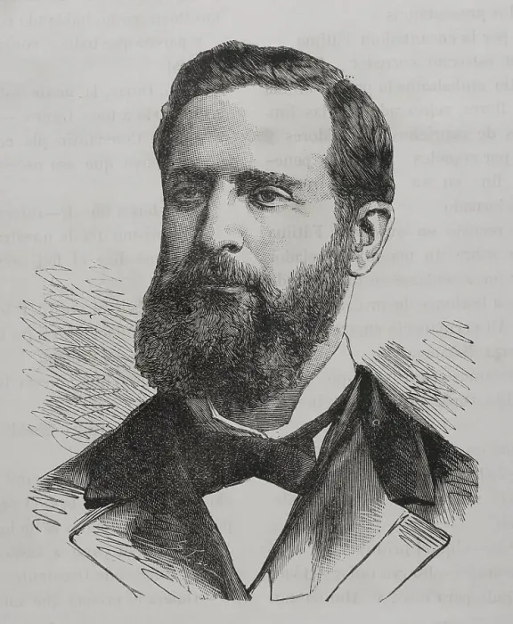 Framed Print : Henry Abbott (1834-1876). British merchant. German Framed Print : Henry Abbott (1834-1876). British merchant. German