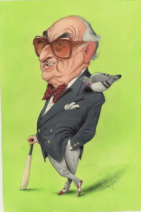 Framed Print : Henry Blofeld - Cricket commentator Framed Print : Henry Blofeld - Cricket commentator