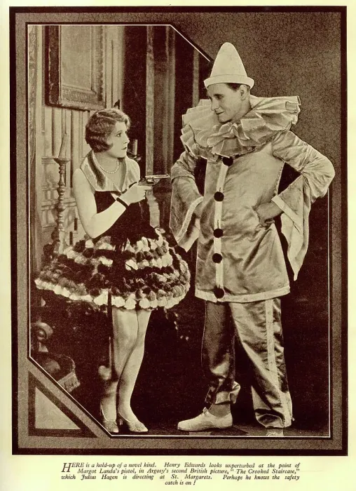 Framed Print : Henry Edwards and Margot Landa in The Crooked Staircase Framed Print : Henry Edwards and Margot Landa in The Crooked Staircase