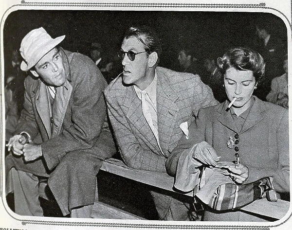 Henry Fonda, Gary Cooper and Veronica Balfe