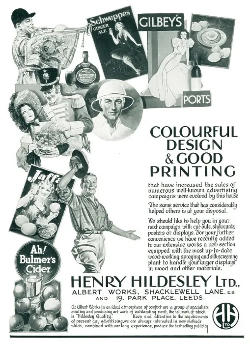 Framed Print : Henry Hildesley Advertisement Framed Print : Henry Hildesley Advertisement