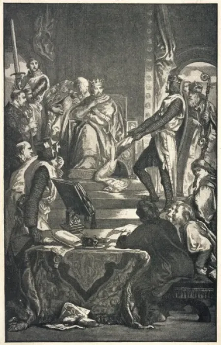 Framed Print : Henry III & Barons Framed Print : Henry III & Barons