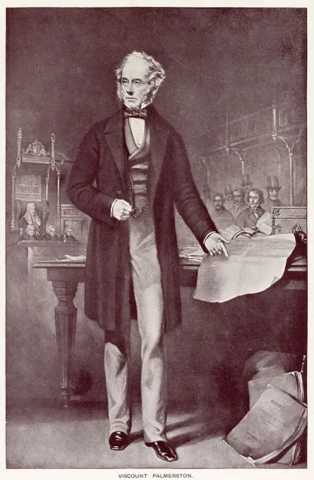 Framed Print : Henry John Temple, 3rd Viscount Palmerston (1784 - 1865), British statesman, and twice Prime Minister of the United Kingdom in the mid-19th century. Standing in the Houses of Parliament, London Framed Print : Henry John Temple, 3rd Viscount Palmerston (1784 - 1865), British statesman, and twice Prime Minister of the United Kingdom in the mid-19th century. Standing in the Houses of Parliament, London