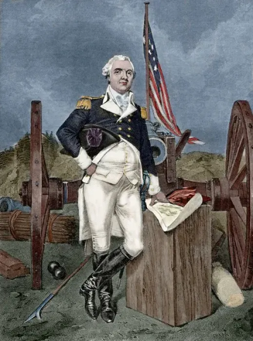 Framed Print : Henry Know (1750-1806). Military officer of the Continental Framed Print : Henry Know (1750-1806). Military officer of the Continental