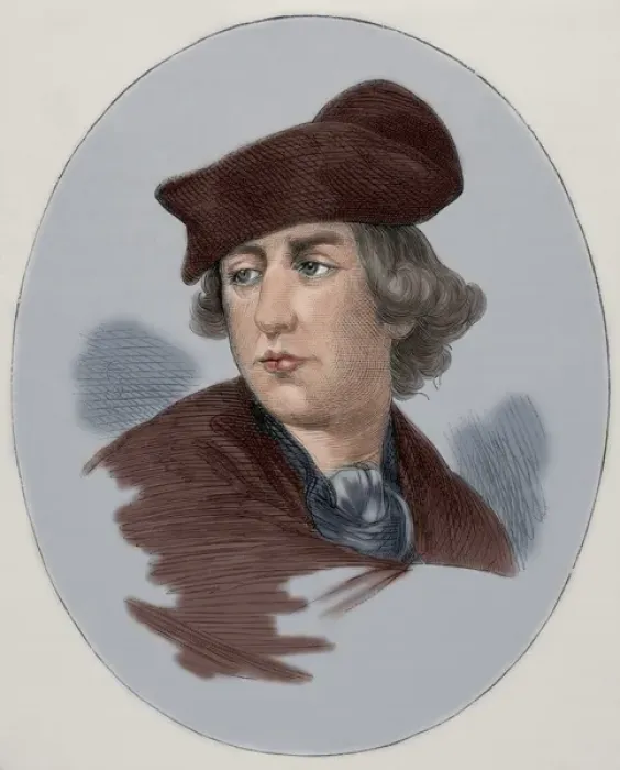Framed Print : Henry Lee III (1756-1818). Engraving. Colored Framed Print : Henry Lee III (1756-1818). Engraving. Colored