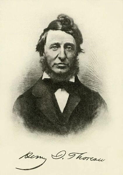 Henry Thoreau with signature