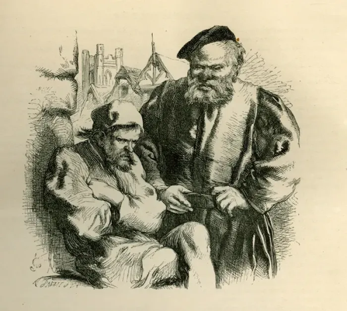 Framed Print : Henry V - Falstaff and Bardolph.. 1862 Framed Print : Henry V - Falstaff and Bardolph.. 1862