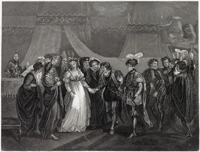 Framed Print : HENRY V AND CATHERINE Framed Print : HENRY V AND CATHERINE