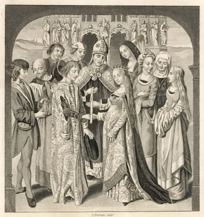 Framed Print : Henry VI Weds Marguerite Framed Print : Henry VI Weds Marguerite