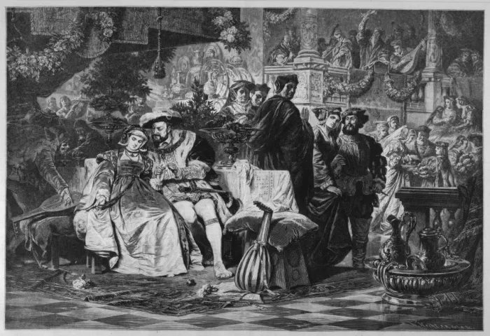 Framed Print : Henry VIII & Anne Boleyn Framed Print : Henry VIII & Anne Boleyn