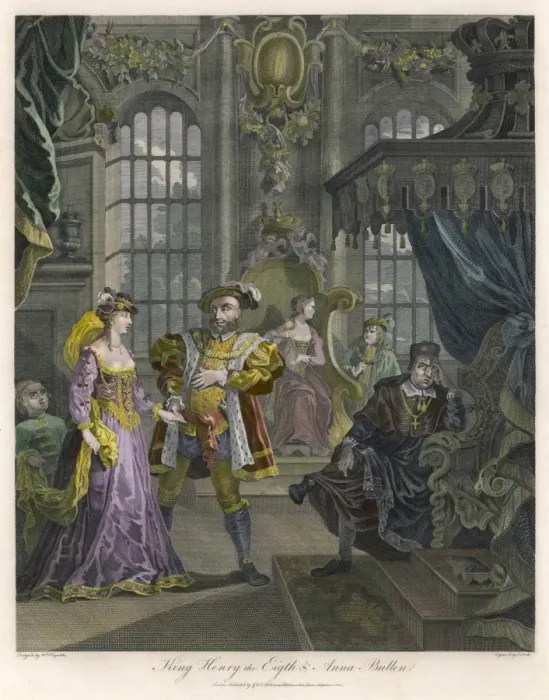 Framed Print : Henry VIII & Anne Boleyn Framed Print : Henry VIII & Anne Boleyn