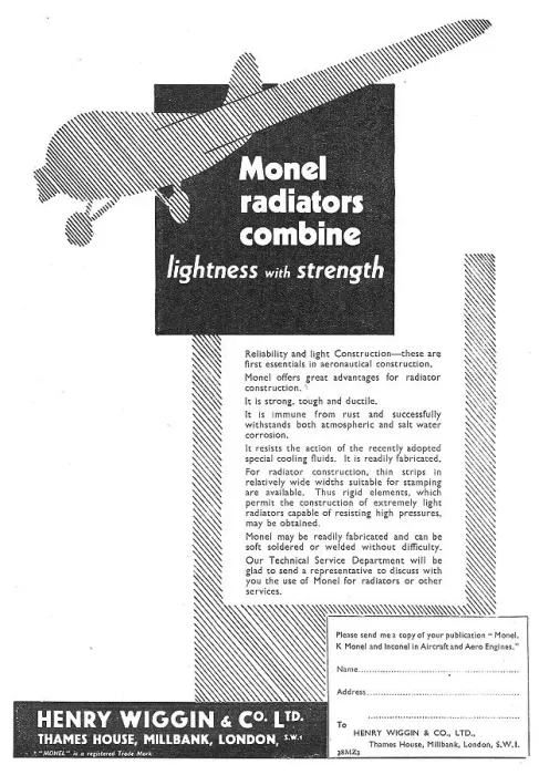 Framed Print : Henry Wiggin Monel Radiators For Aircraft Framed Print : Henry Wiggin Monel Radiators For Aircraft