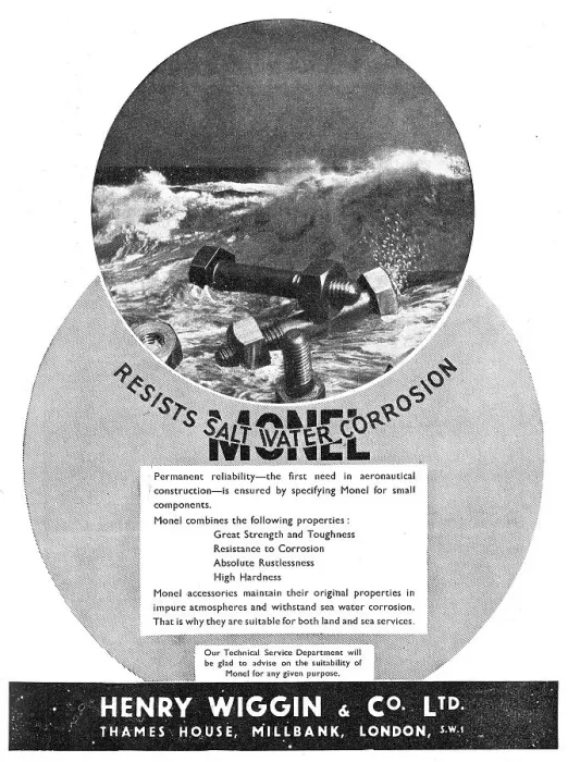 Framed Print : Henry Wiggin Nimonic Alloys - MONEL Framed Print : Henry Wiggin Nimonic Alloys - MONEL