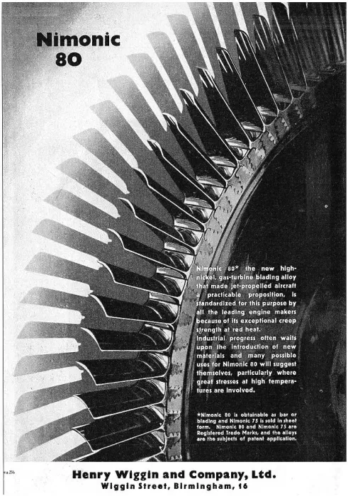 Framed Print : Henry Wiggin Nimonic Alloys - Nimonic 80 Framed Print : Henry Wiggin Nimonic Alloys - Nimonic 80