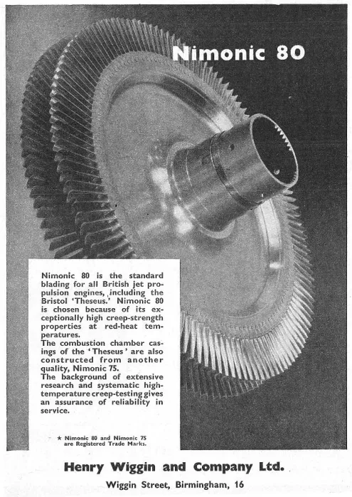Framed Print : Henry Wiggin Nimonic Alloys - Nimonic 80 Framed Print : Henry Wiggin Nimonic Alloys - Nimonic 80