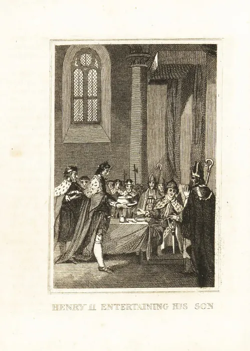 Framed Print : Henry the Young King at his coronation banquet, 1170 Framed Print : Henry the Young King at his coronation banquet, 1170