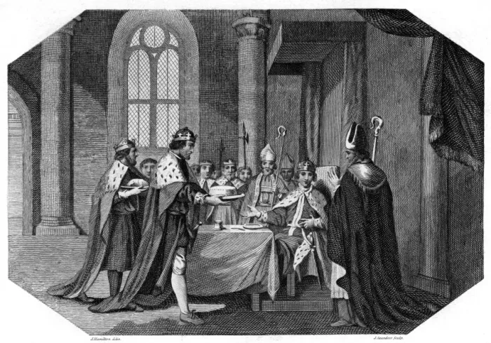 Framed Print : Henry the Young King crowned Framed Print : Henry the Young King crowned