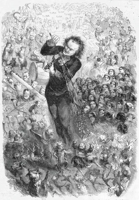 Framed Print : HENRYK WIENIAWSKI (1835 - 1880), Polish musician depicted in the throes of performing variations on the Carnival of Venice Date: 1858 Framed Print : HENRYK WIENIAWSKI (1835 - 1880), Polish musician depicted in the throes of performing variations on the Carnival of Venice Date: 1858